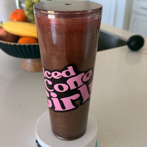 Ice coffee I the rocks