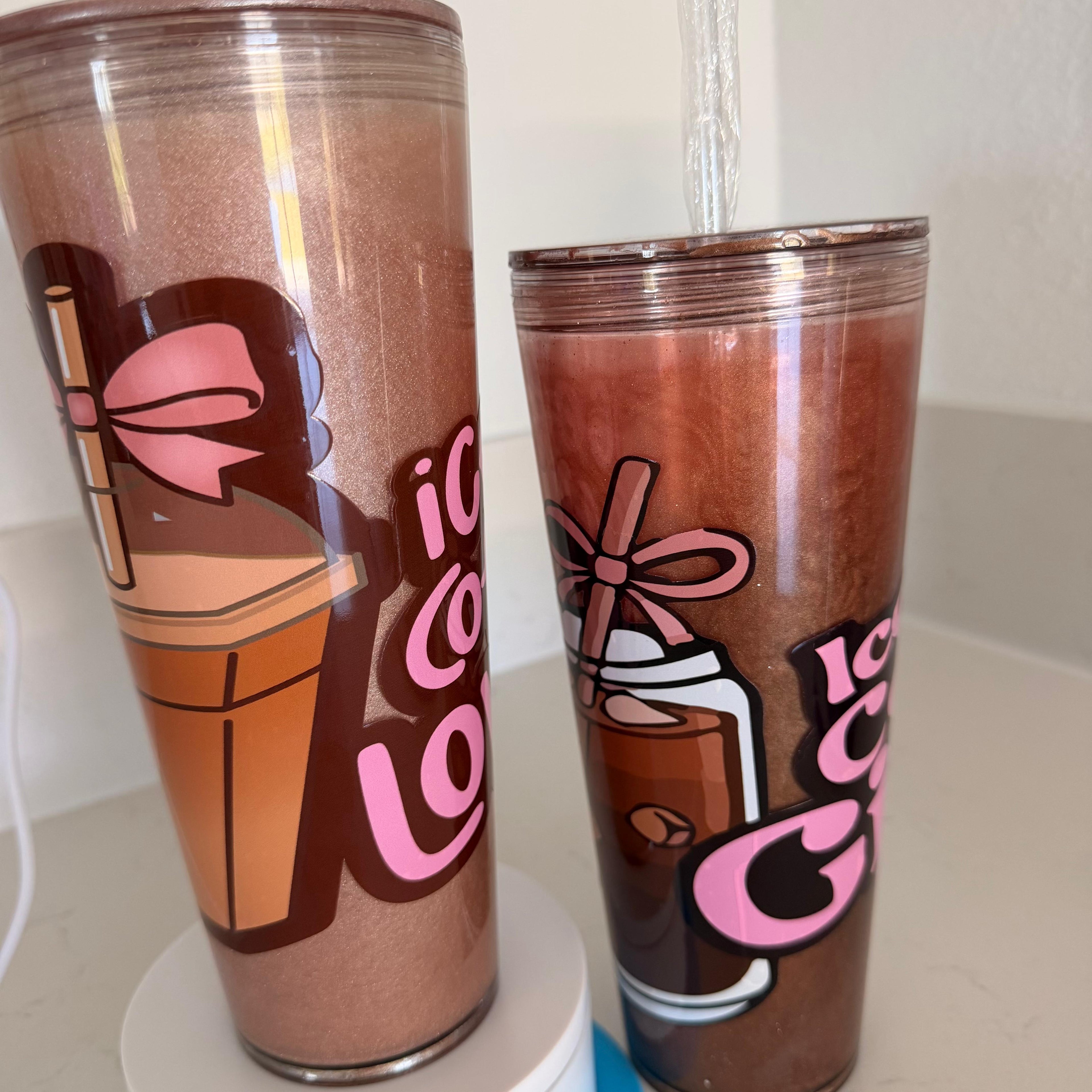 Ice coffee I the rocks